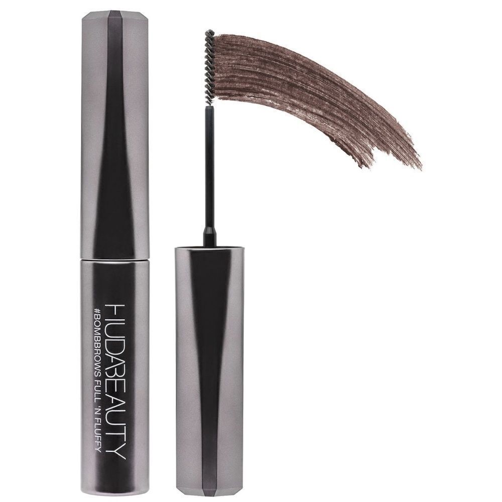 Huda Beauty #Bombbrows Full ‘N Fluffy Fiber Gel Rich Brown NIB
